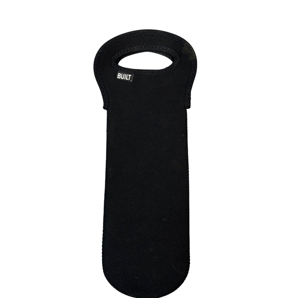 BUILT NY One Bottle Tote Unisex OS Black Neoprene Insulated Wine Carrier